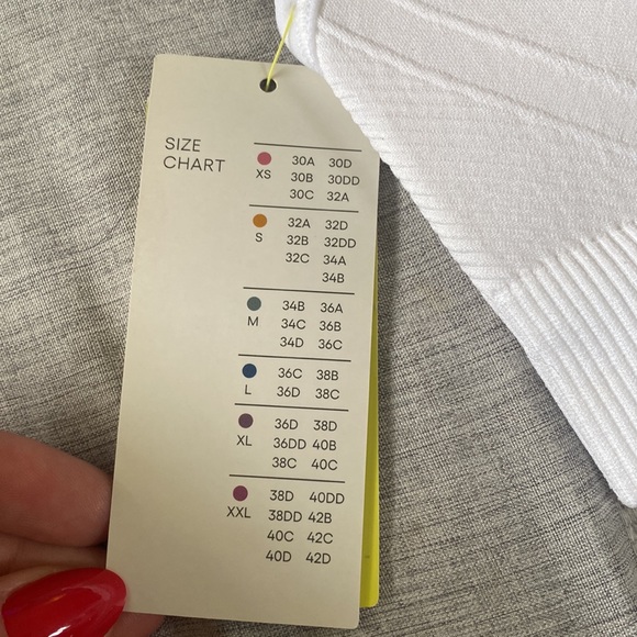 White Sports Bra - Picture 4 of 5